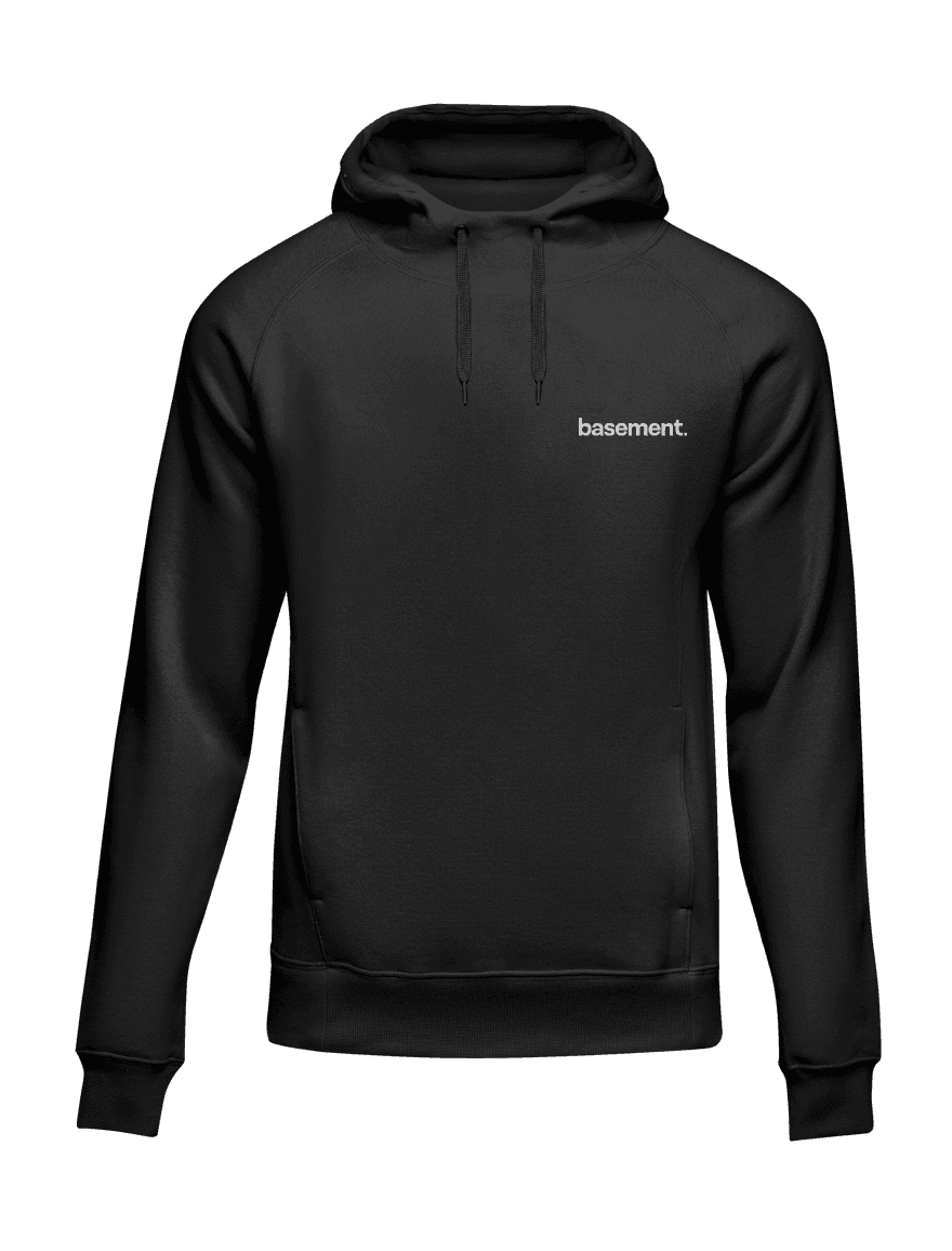 Black hoodie product image